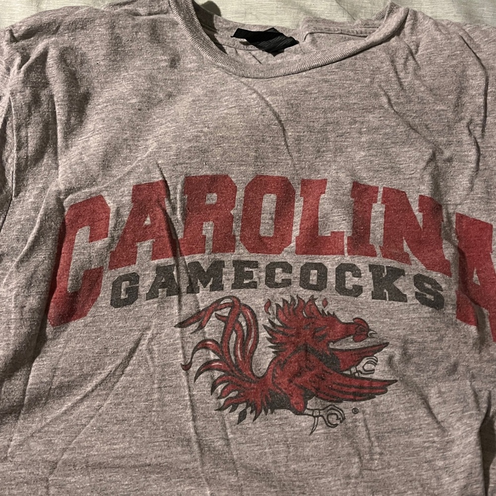 Gildan Carolina Gamecocks Red and Gray T-Shirt